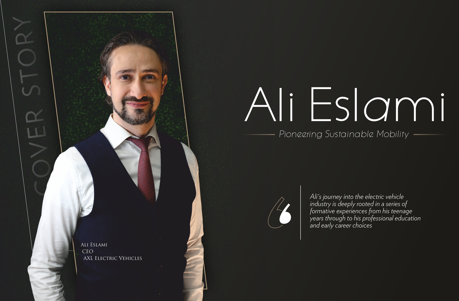 Ali Eslami: Pioneering Sustainable Mobility